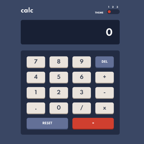 frontend mentor javascript calculator project